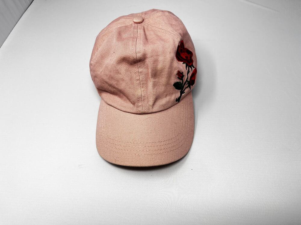 David and Young Pink Denim Rose Baseball Cap One Size Adjustable Pre-owned